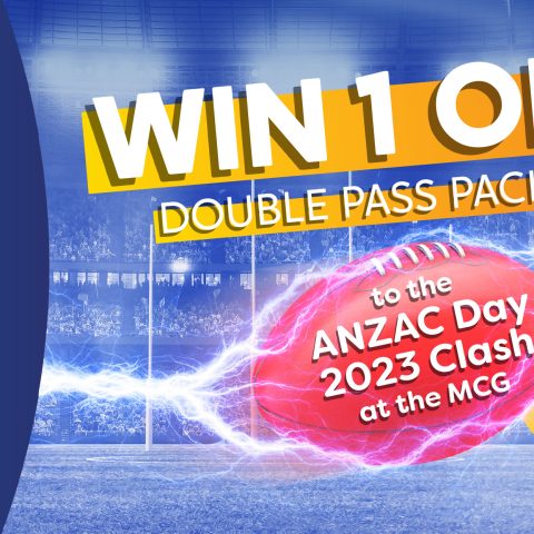 Image for the double pass package giveaway for the ANZAC Day MCG 2023 at Geelong RSL.